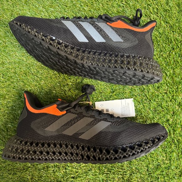 Adidas 4DFWD 2 Carbon/Night Metallic/Impact Orange Running Shoes Men\'s 9 GZ6943 main image 7